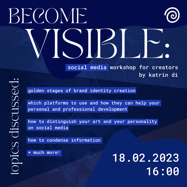 Become Visible: Social Media Workshop for Creators
